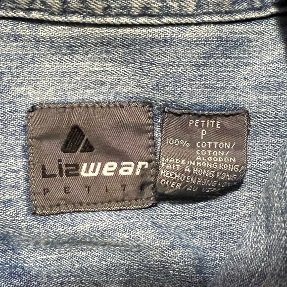 LIZWEAR Petite Jean Jacket Vintage Women’s (Sz P) - Picture 8 of 13